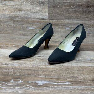Kenneth Cole New York Black Suede Kitten Heels Women's Size 8.5